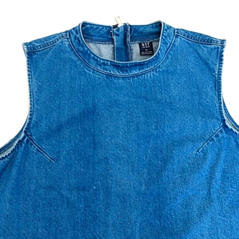 Gap Denim Raw Helm Distressed Tank Top Women's XL